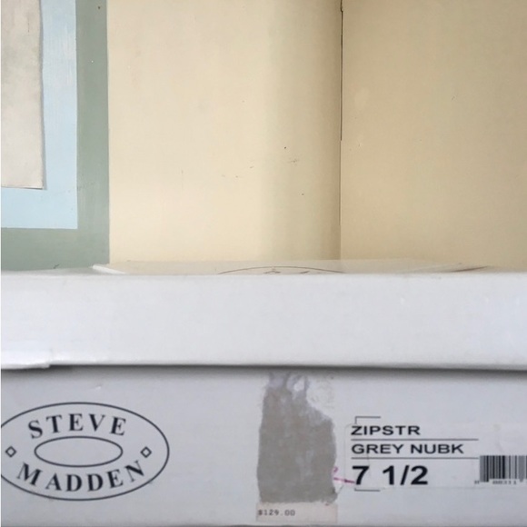 Steve Madden ‘Zipster’ Ankle Bootie in Smokey Grey Nubuck    Size 7 1/2   NEW - Picture 10 of 10